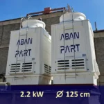 مشخصات فنی الکتروموتور و قطر فن برج خنک کننده 100 تن