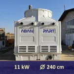 مشخصات فنی الکتروموتور و قطر فن برج خنک کننده 400 تن