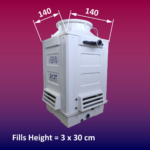 طول و عرض پکینگ خور برج خنک کننده فایبرگلاس 50 تن صنعتی
