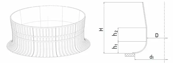 فن استک برج خنک کننده با VR