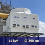 مشخصات فنی الکتروموتور و قطر فن برج خنک کننده 500 تن