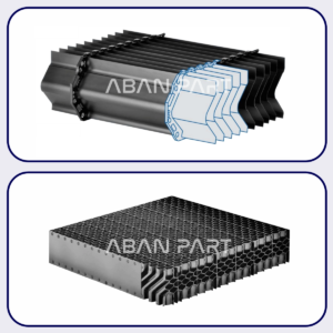 قطره گیر برج خنک کننده از جنس PP و PVC در ابعاد مختلف