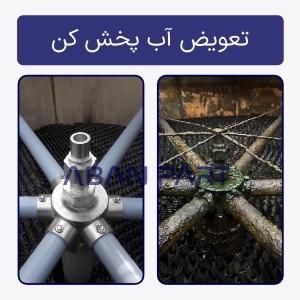 تعویض آب پخش کن برج خنک کننده تعویض آب پخش کن برج خنک کننده